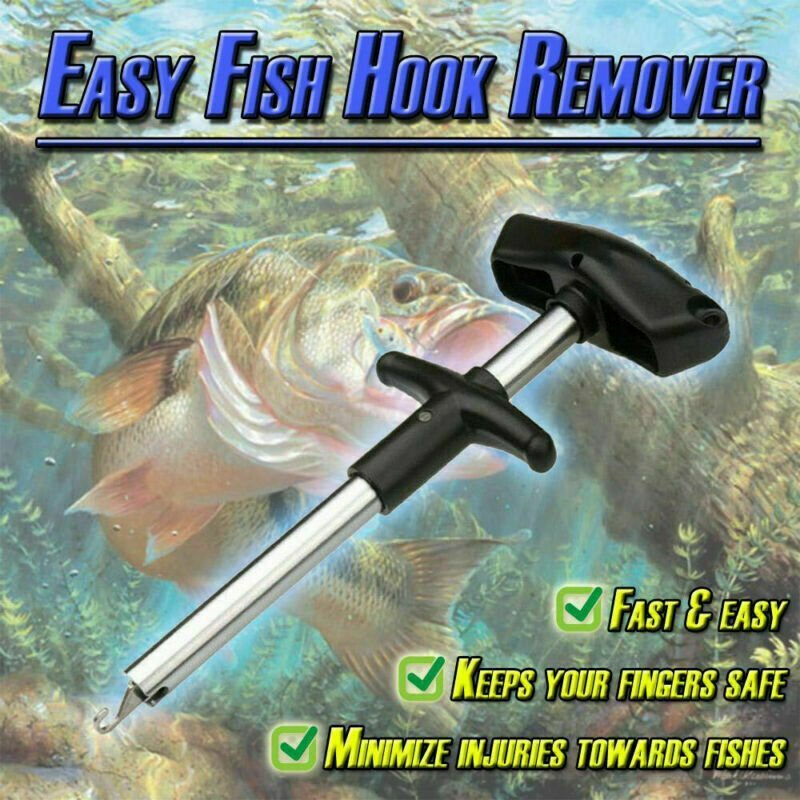 Easy Fish Hook Remover Fishing Tool Tackle Dehooker Flathead Carp Bream Lures