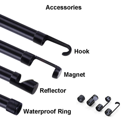 1080P Dual Lens Borescope Endoscope Camera for iPhone Android Car Pipe Mechanic