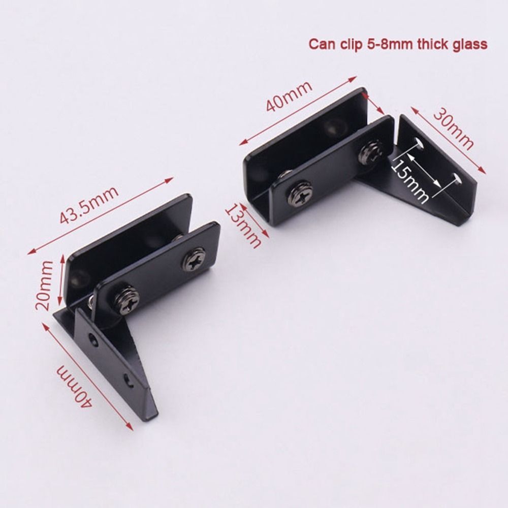 2PCS Hardware Glass Door Hinge Furniture Cabinet Door Hinge  Glass Cabinet
