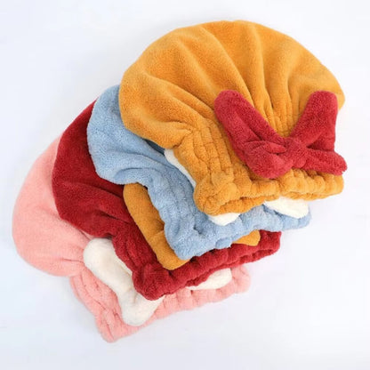 Super Absorbent Hair Towel Wrap For Wet Hair, Microfiber Cap Hair Drying Turban