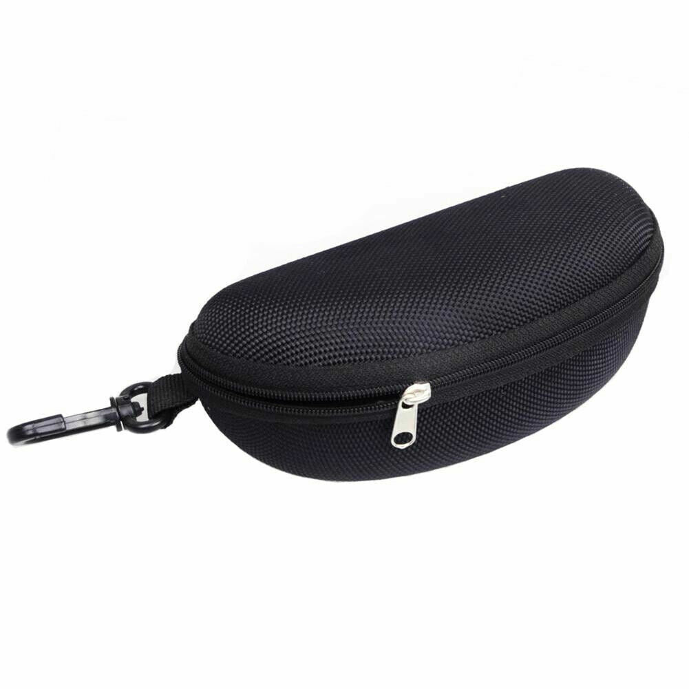 Portable Zipper Eye Glasses Sunglasses Clam Shell Hard Protector Case Box Pouch