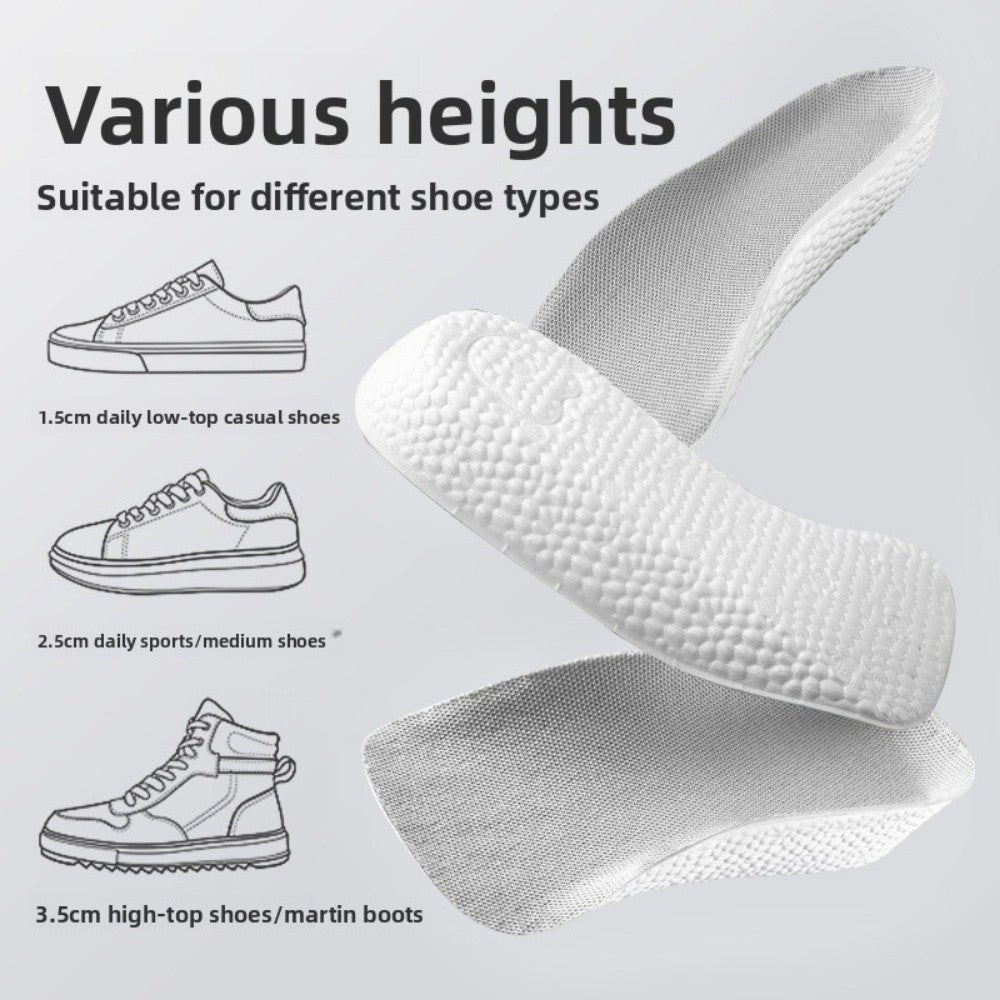Breathable Height Increase Insoles EVA Boost Insoles  Flat Feet Support