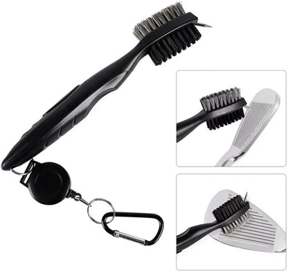 Cleaning Brush Retractable Stock Color Groove Cleaner With Reel Club Ball – Compatible with Golf