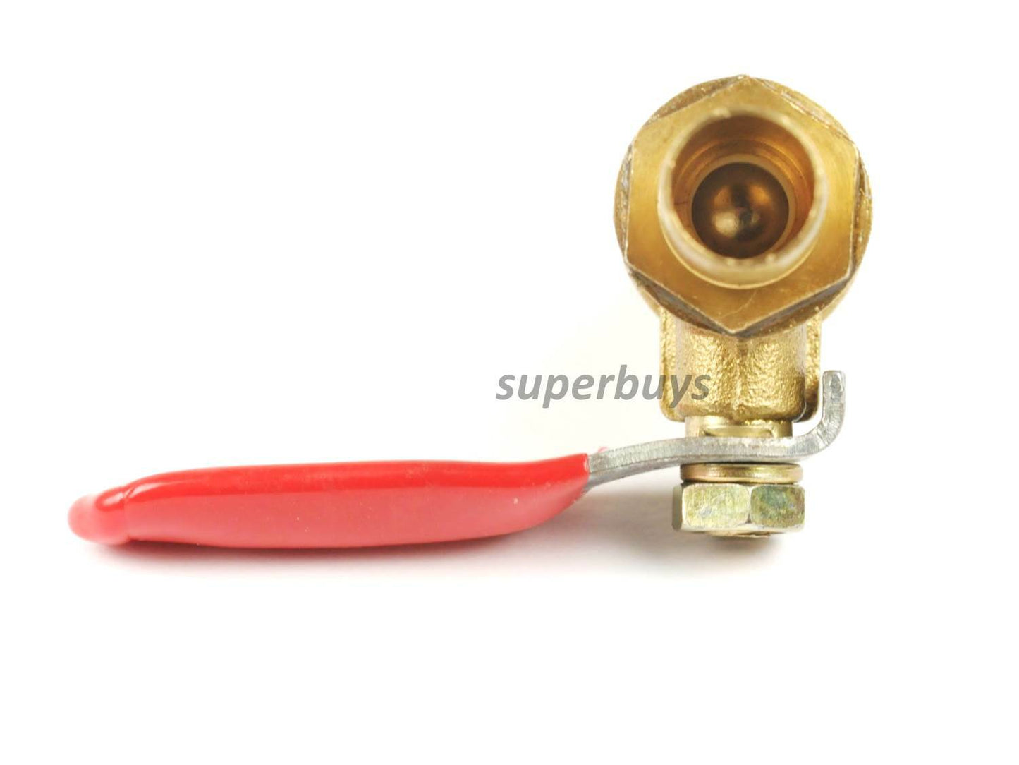 10mm Brass Barbed Shut Off Valve Cock Tap Inline Ball Valve Lever Water Flow