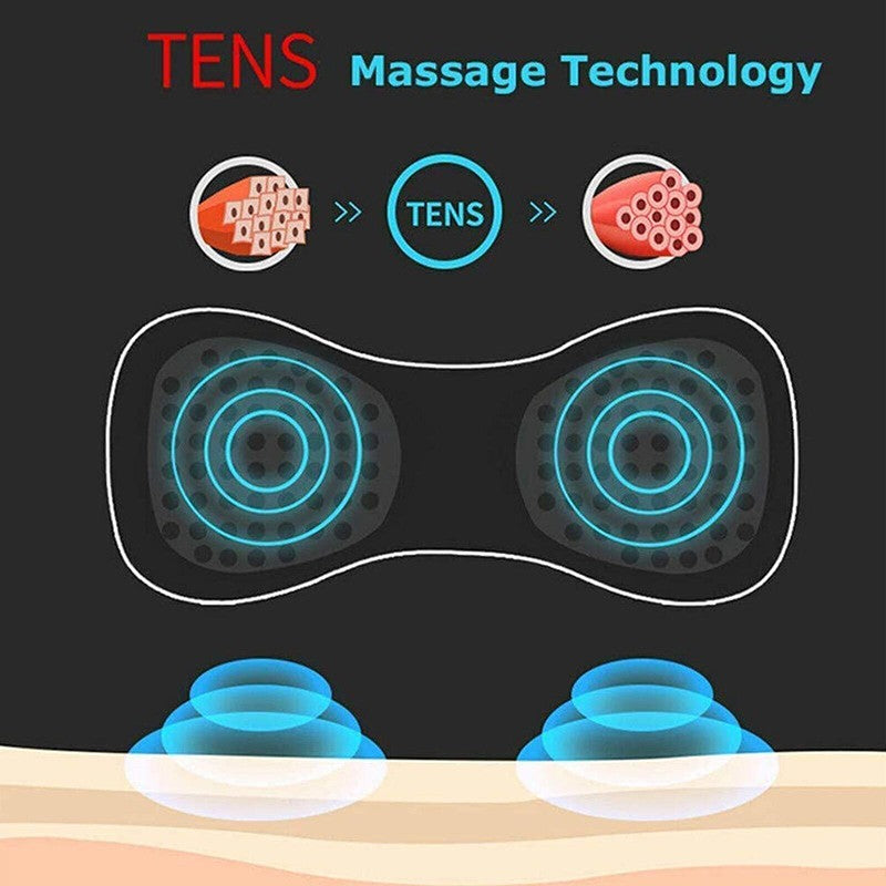 Pulse Tens Unit EMS Massager Back Full Body Muscle Stimulator Pain Relief Device