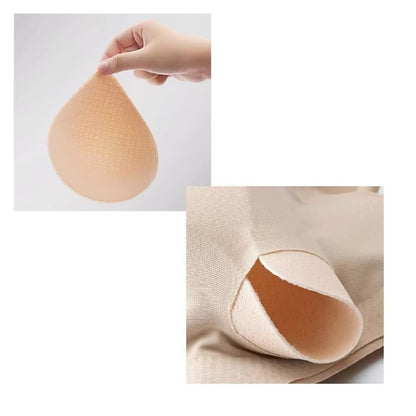 Womens Soft Wireless Push Up Jelly Bra Full Supportive Older Lift Back Underwear