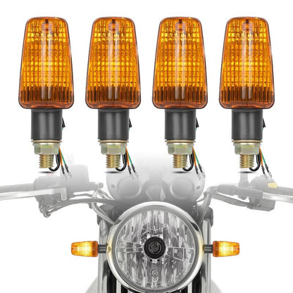 4X Universal Motorcycle Turn Signal Light Indicator Blinker Amber Bulb Lamp 10MM