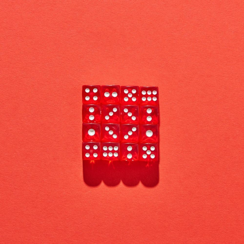 10Pcs Acrylic Red Dice 19mm 6 Sided Dice Table Games Casino Dice  Party
