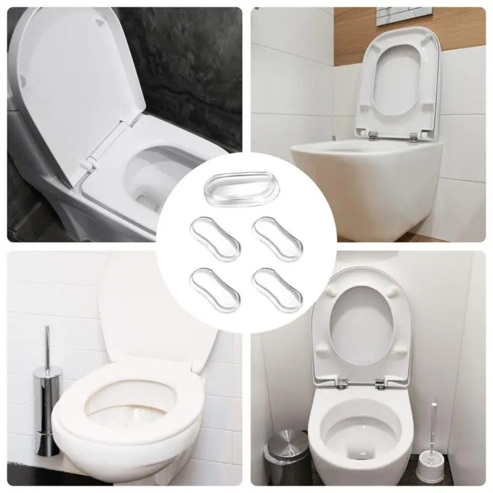 5Pcs Silicone Toilet Seat Buffer Pad Replacement Toilet Seat Bumper