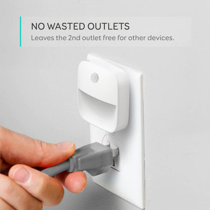 AU Plug-in LED Motion Sensor Night Light Dusk to Dawn Sensor Hallway Nightlight