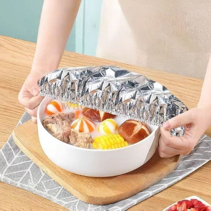 Reusable Aluminum Foil Food Covers Insulation for Kitchen Meals
