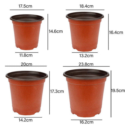 100PCS Plastic Plant Flower Garden Pots Nursery Seedlings Pot Growing Container
