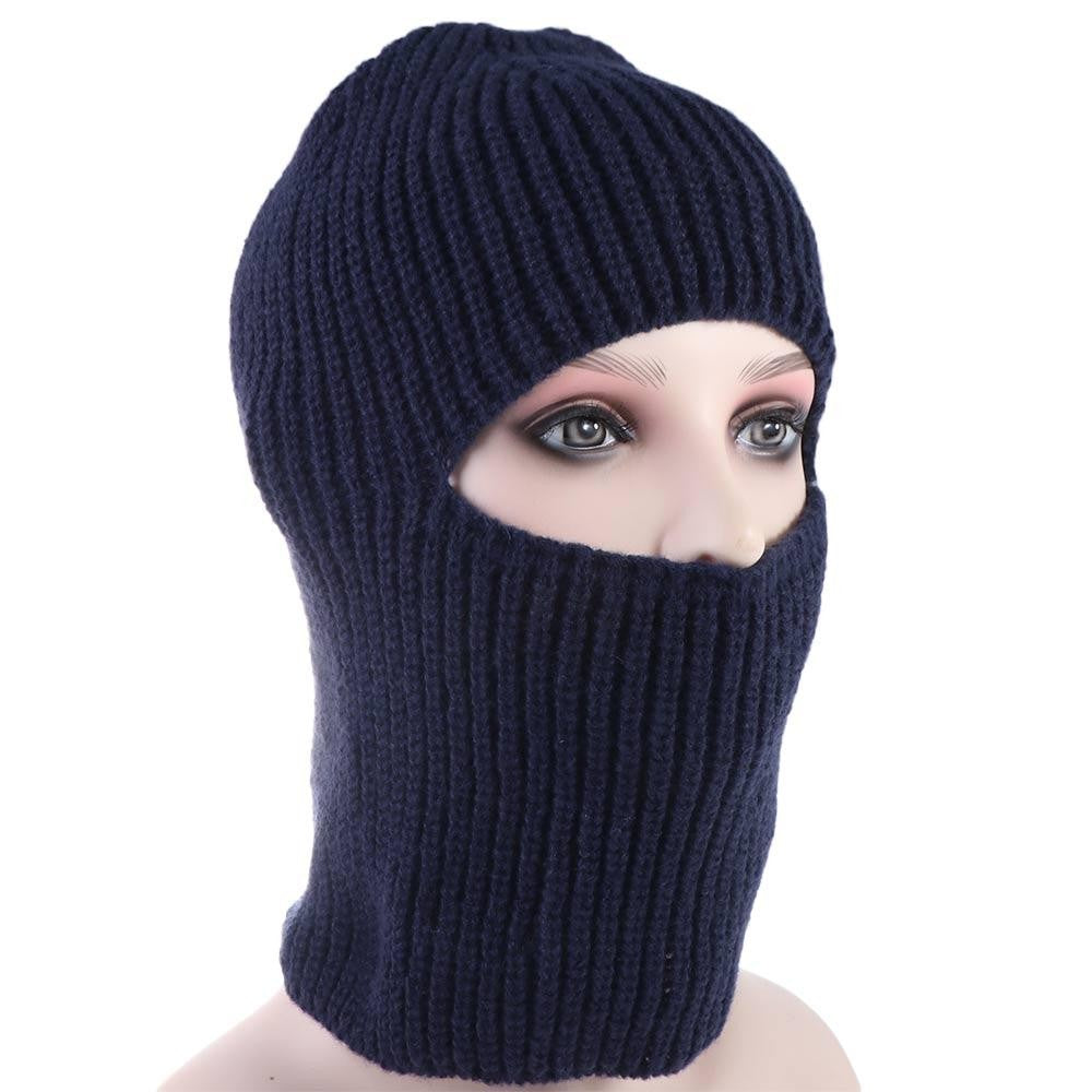 Full Face Ski Warm Knitted Balaclava Hats 2 in1 Mask Beanies Hats Winter