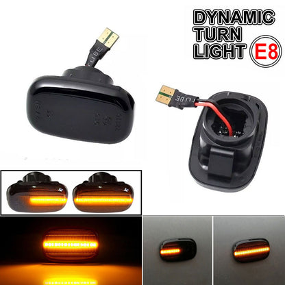 Dynamic Side Indicators Compatible with Toyota Hilux N70 (2005-2015) - Smoked Lamp Housing