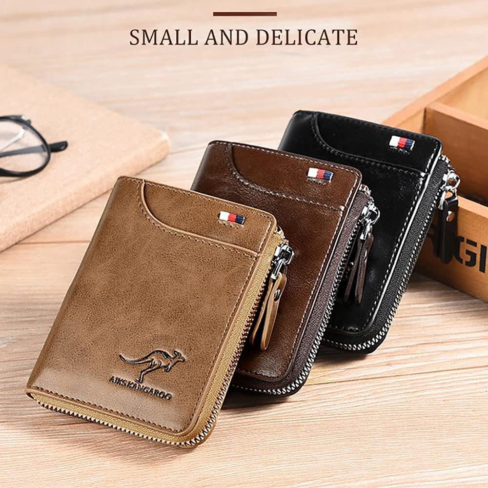Waterproof RFID Blocking Leather Wallet ID Purse Men's Cash Credit Card Holder