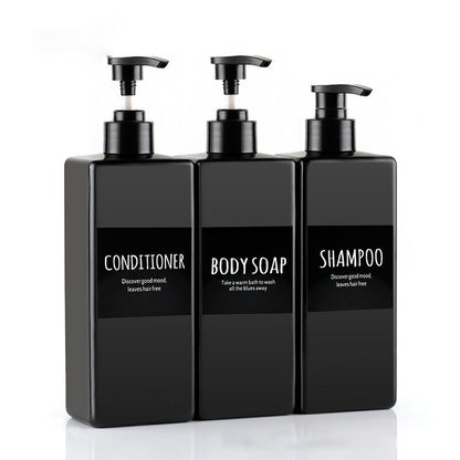 3Pcs 500ml Soap Dispenser Shampoo Pump Bottles Cream Lotion Bottle Container AU
