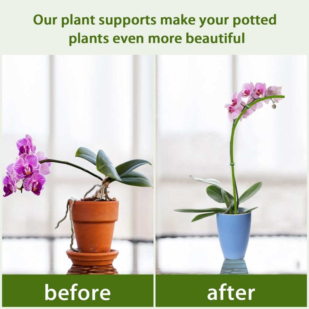20Pcs Potted Plants Flowers Plant Sticks Bendable Plant Support Stakes