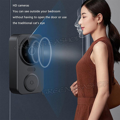 Wireless Video Door Bell WiFi Phone Intercom System with Monitor Doorbell Camera