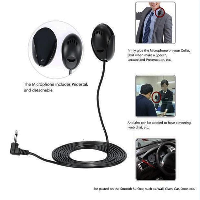 Universal 3.5MM Car Radio External Microphone For GPS Bluetooth Stereo Receiver