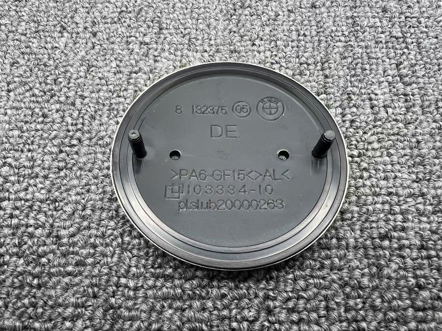 Competition Black w/Grommets BMW Replacement 82mm Front 74mm Rear Emblem Badge