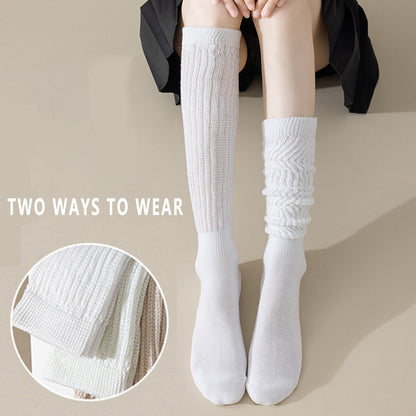 3Pairs Warm Calf Sock Stack Stockings Winter Fall Over Knee High Thick Socks Set