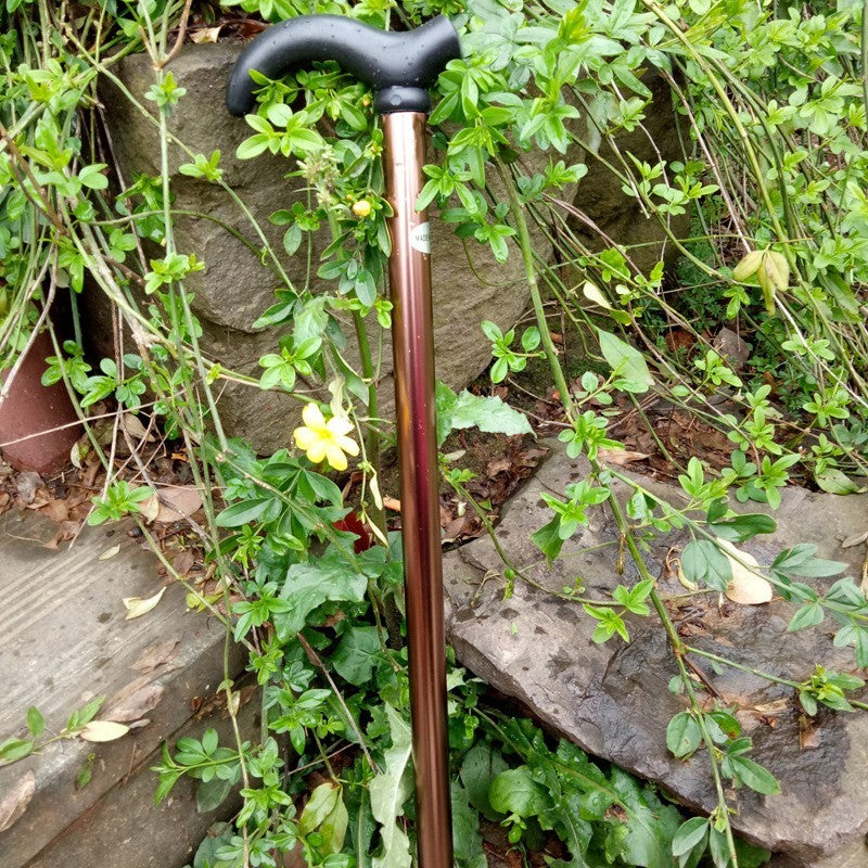 Aluminium Metal Walking Stick Travel Retractable Adjustable Compact Cane Pole AU