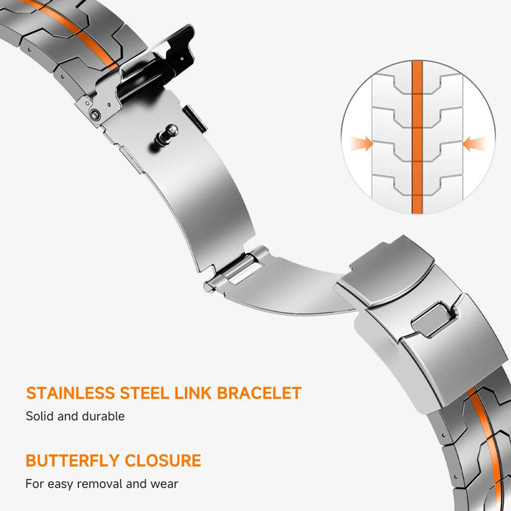Titanium Metal Bracelet Compatible with Samsung Galaxy Watch Ultra 47mm Strap Band Durable