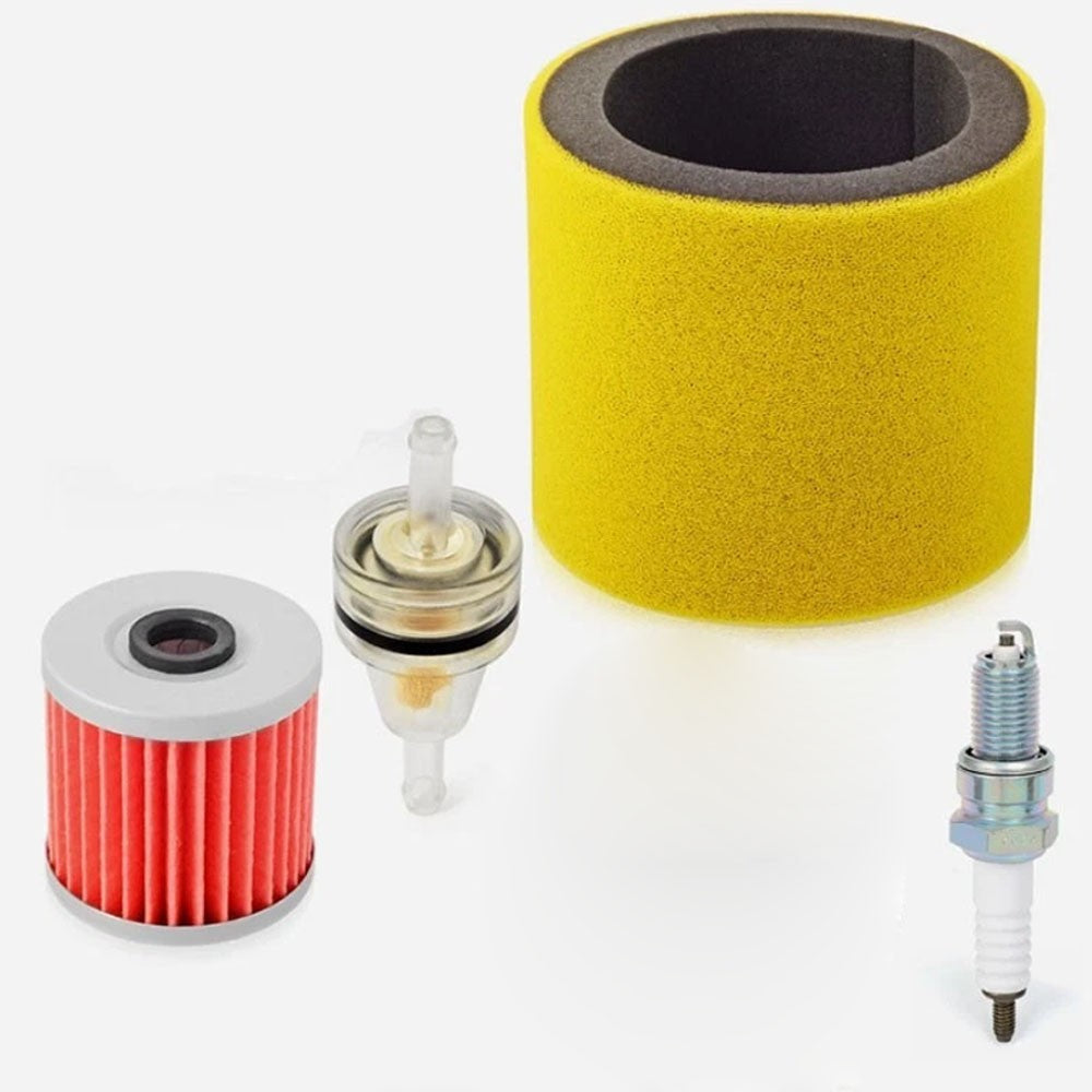 Service Kit Air Oil Fuel Filter Spark Plug For Kawasaki Bayou 220 250 300 KLF300