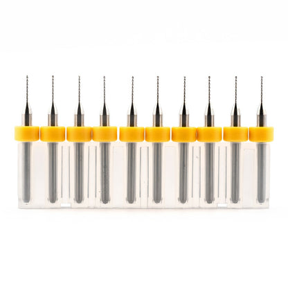 10pcs 0.55mm Micro Tungsten Carbide Twist Drill Bit PCB For Dremel CNC Tool