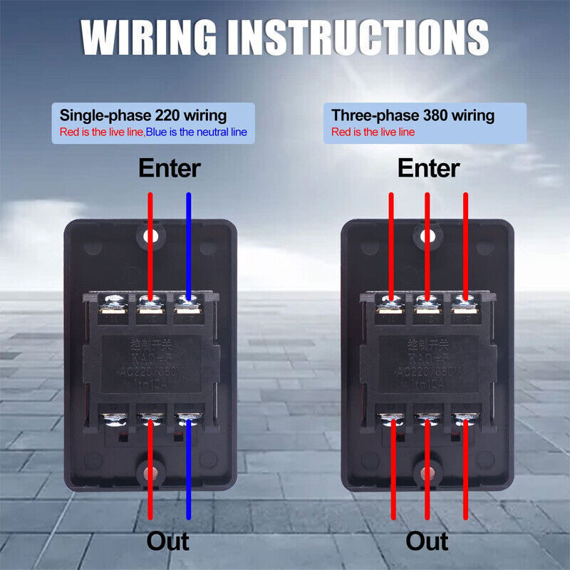 Motor Drill Switch Push Button for 10A 380V KAO-5 ON/OFF Water Proof Machine AU