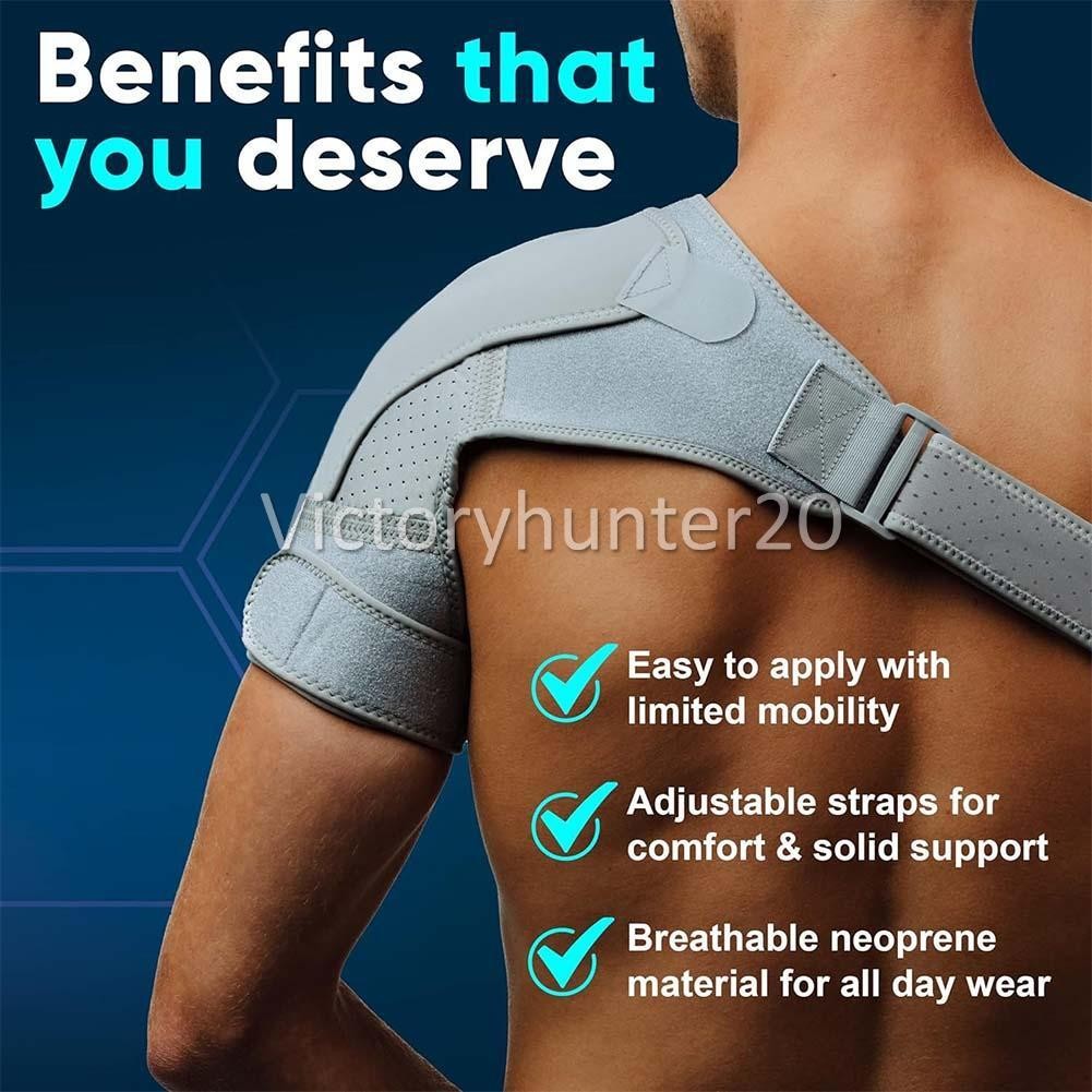 Right Shoulder Brace Injury Dislocate Rotator Cuff Support Compression Wrap F