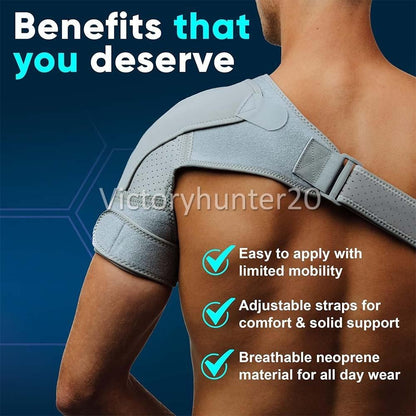 Right Shoulder Brace Injury Dislocate Rotator Cuff Support Compression Wrap F