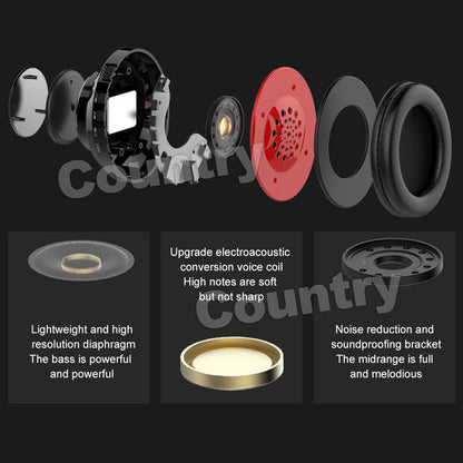 Wireless Headphones Bluetooth Noise Cancelling Stereo Earphones Over Ear Headset