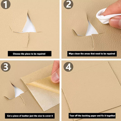 Self Adhesive Leather Repair Patch Couch Sofa Car Seat Chair Renovation Sticker