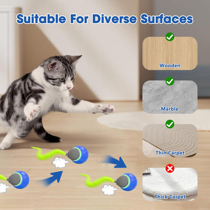 Automatic Rolling Ball Smart Cat Dog Toy Electric Pet Self-moving Kitten Game au