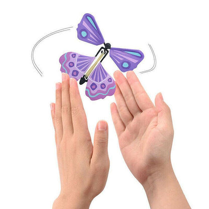 10/20/30/50/100x Magic Wind Up Flying Butterfly Surprise Birthday Greeting Gifts