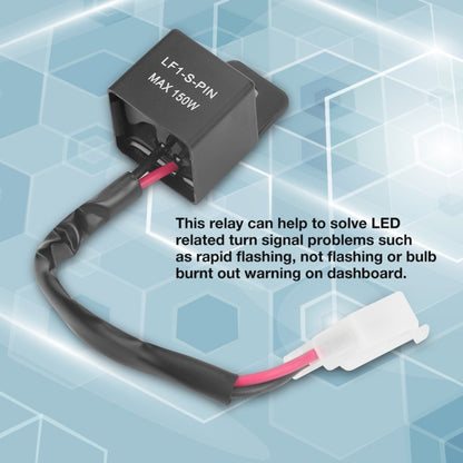 12V 150W Blinker Relay LF1-S-PIN 2Pin Flasher Relay  LED Turn Signal