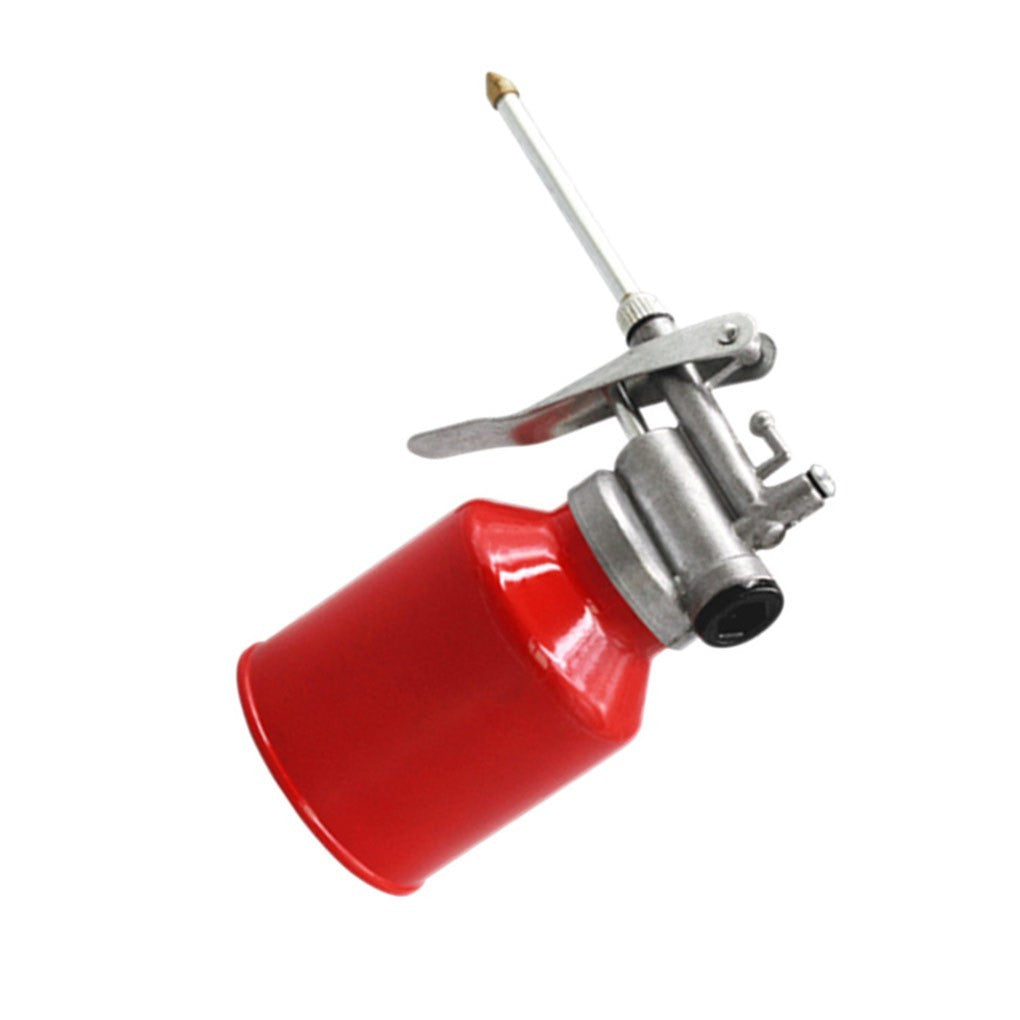 250/400ml Aluminium Oiler Oil Can High Pressure Gun Rigid Metal Nozzle Durable