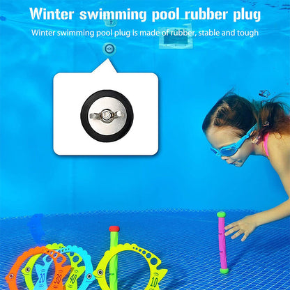 2PCS Pool Winterizing Plug Winter Expansion Plug Rubber Swimming Pool Leak Proof