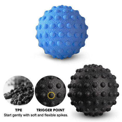 1-5x Spiky Massage Ball Roller Trigger Point Therapy Stress Yoga Reflexology Gym