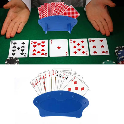2/4PC For Children Arthritis Hands-Free Fan Shape Rack Poker Holder Playing Card