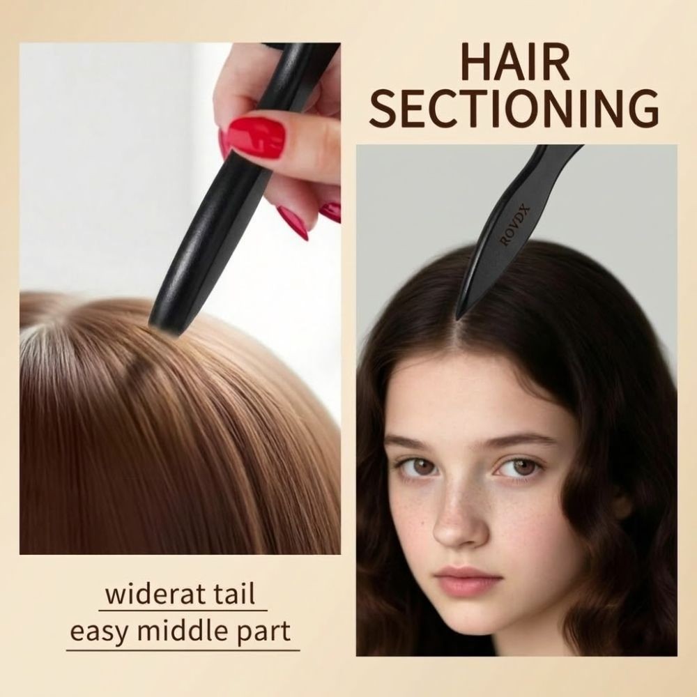 Slick Back Hair Brush Unisex Backcombing Hair Styling  Brush  Thick/Fine Hair