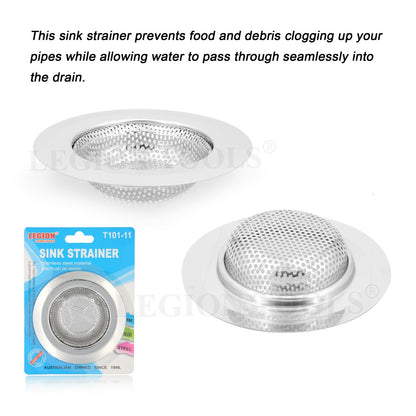 Stainless Steel Kitchen Bathroom Sink Strainer Waste Plug Filter Drain Stopper