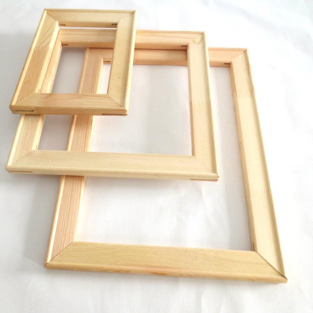 4pcs DIY Painting Frames Wooden Frame Kits for Canvas Oil Painting Picture Tool