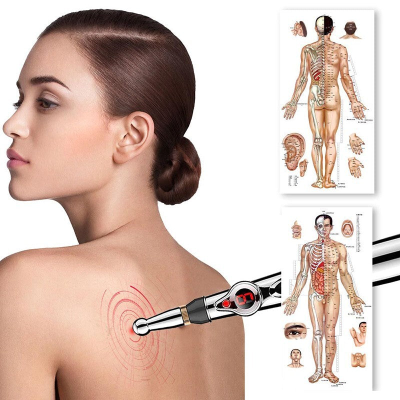 Electronic Acupuncture Massage Pen Meridian Therapy Pain Relief Energy Tool AU