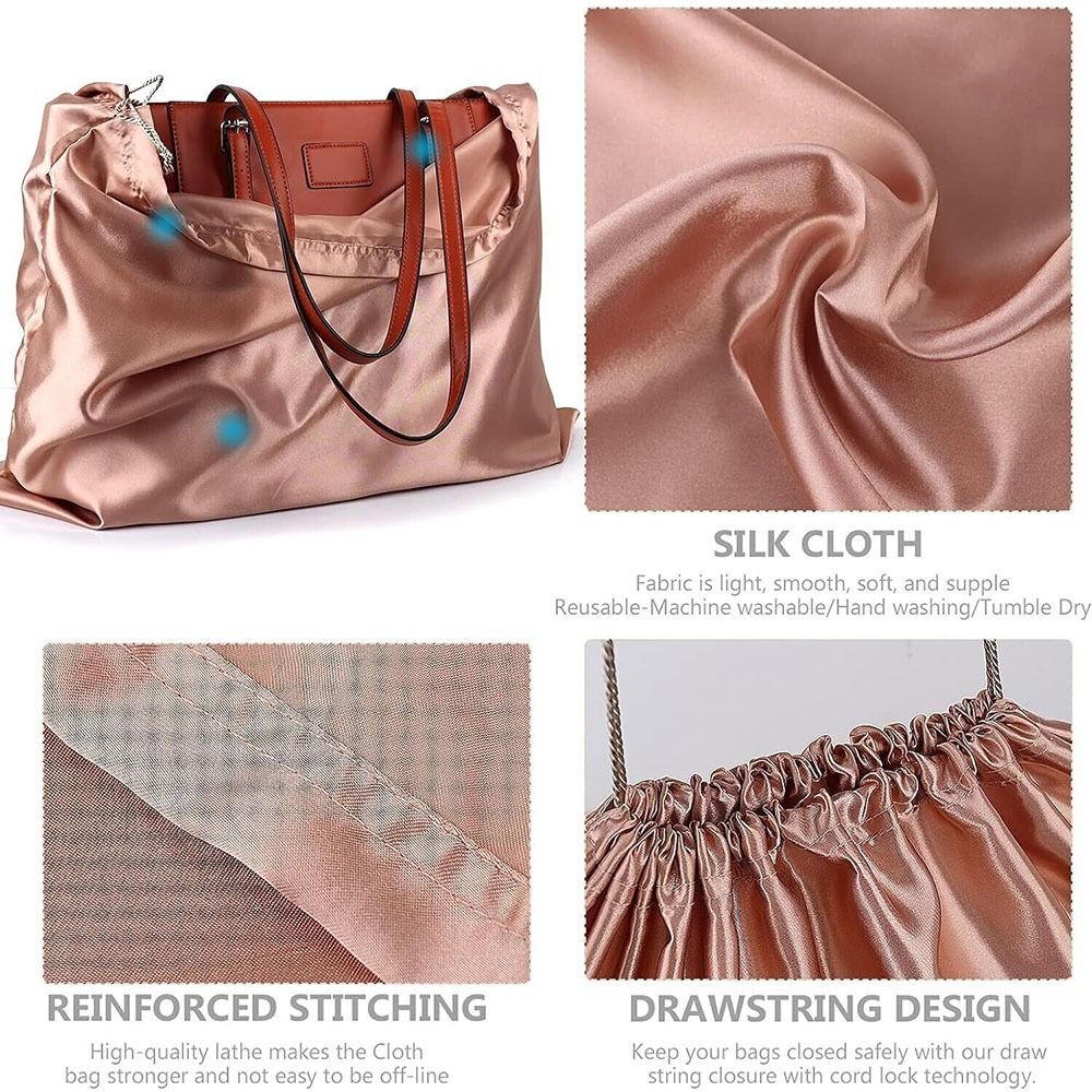 Dustproof Dust Cover Storage Bags Silk Cloth Drawstring Pouch  Handbags