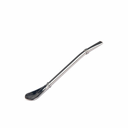 2X Gourd AU Drinking Bombilla Filter Spoon Stainless Steel Mate Yerba Tea Straw