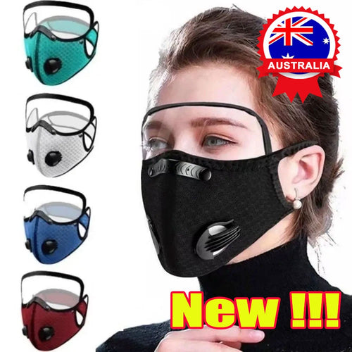 Reusable Carbon Filter Dust Mask with Adjustable Goggles, With 5-Layer Filter CF