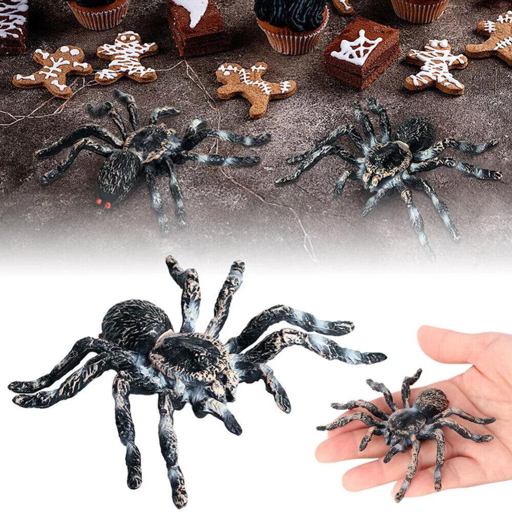 3/5PC Prank Spider Realistic Plastic Fake Insect Gag Joke Toy Halloween Props AU