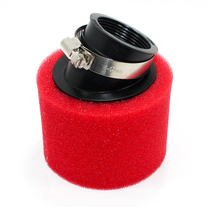 RED 37mm 38mm Bent Angled Foam Pod Air Filter 125cc PIT Quad Dirt Bike ATV Buggy